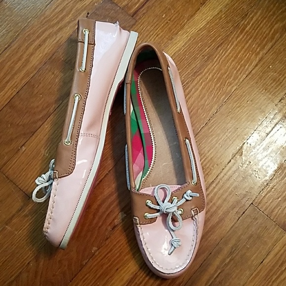Sperry Shoes - Sperry Patent Leather Pink Loafers Sperry Shoes - Sperry Patent Leather Pink Loafers